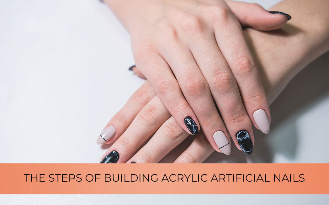 The steps of building acrylic artificial nails
