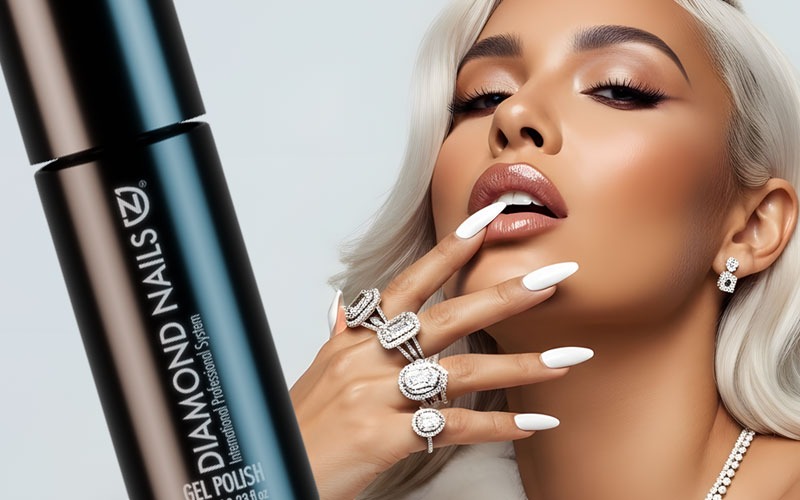 Diamond Nails gél lakk professzionális pigmentációval, tökéletes fedés két rétegben